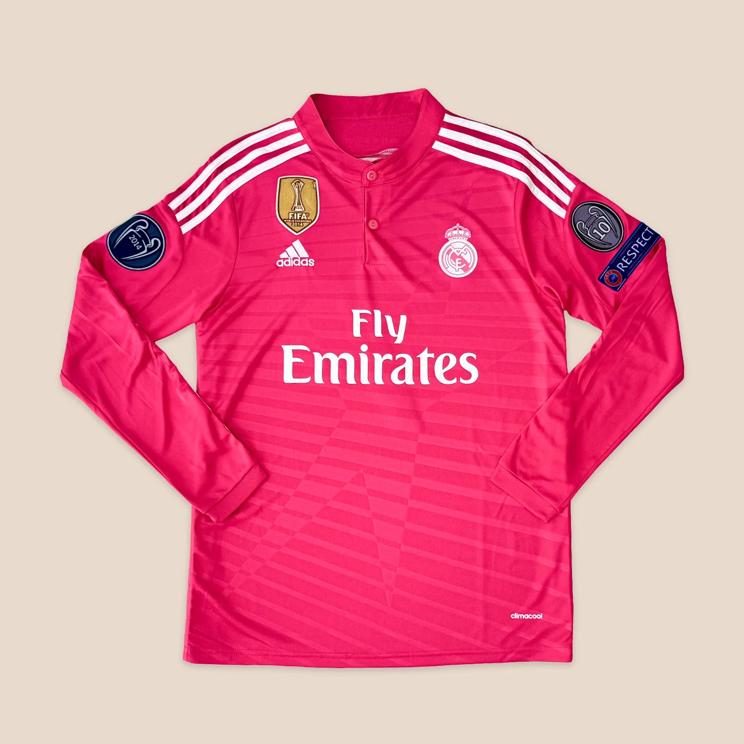 RONALDO #7 REAL MADRID VISITANTE 2014-2015 VISITANTE MANGA LARGA