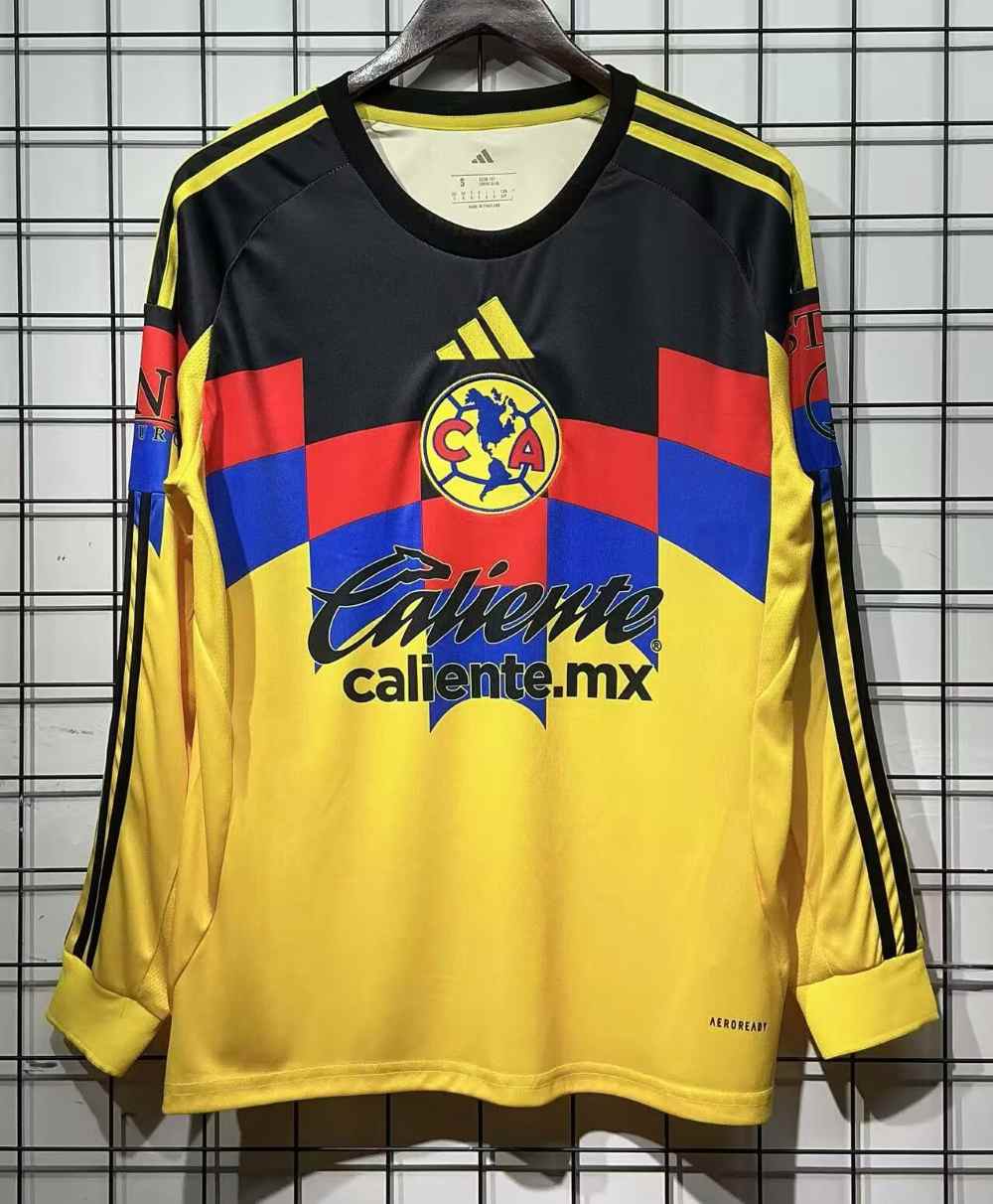 CLUB AMERICA 2025-26 LOCAL MANGA LARGA AFICIONADO