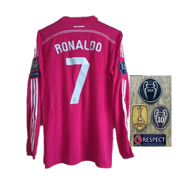 RONALDO #7 REAL MADRID VISITANTE 2014-2015 VISITANTE MANGA LARGA
