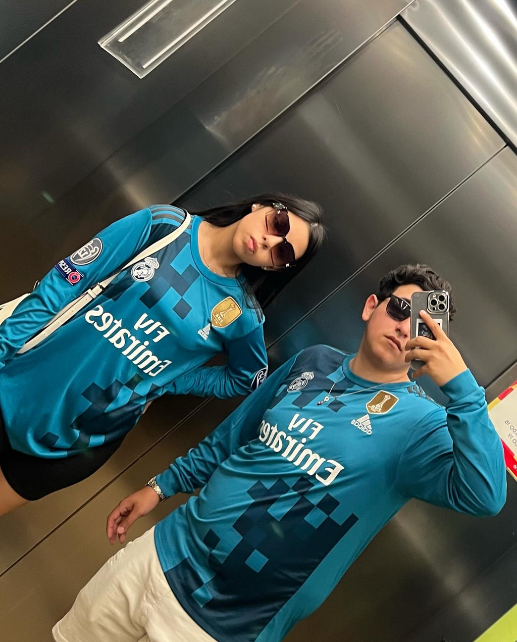 RONALDO#7 REAL MADRID 2017 VISITANTE JERSEY MANGA LARGA