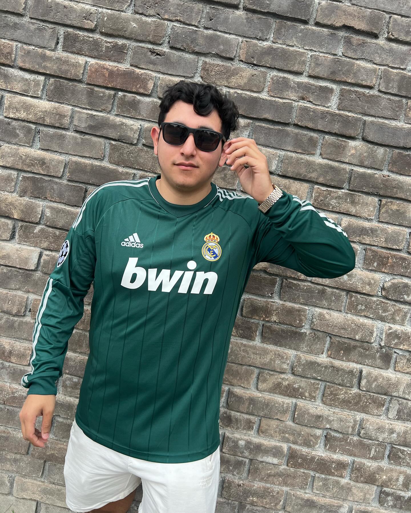 RONALDO#7  REAL MADRID 2012/2013 TRCER JERSEY MANGA LARGA