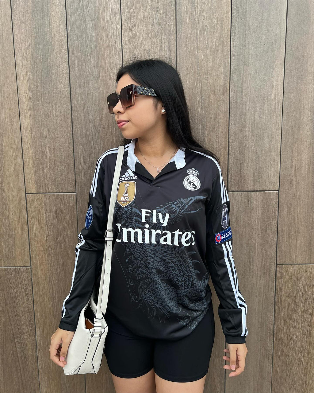 RONALDO #7 2014/2015 Real Madrid NEGRA MANGA LARGA