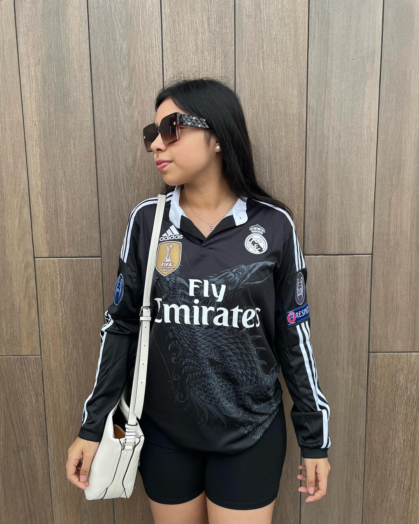 RONALDO #7 2014/2015 Real Madrid NEGRA MANGA LARGA