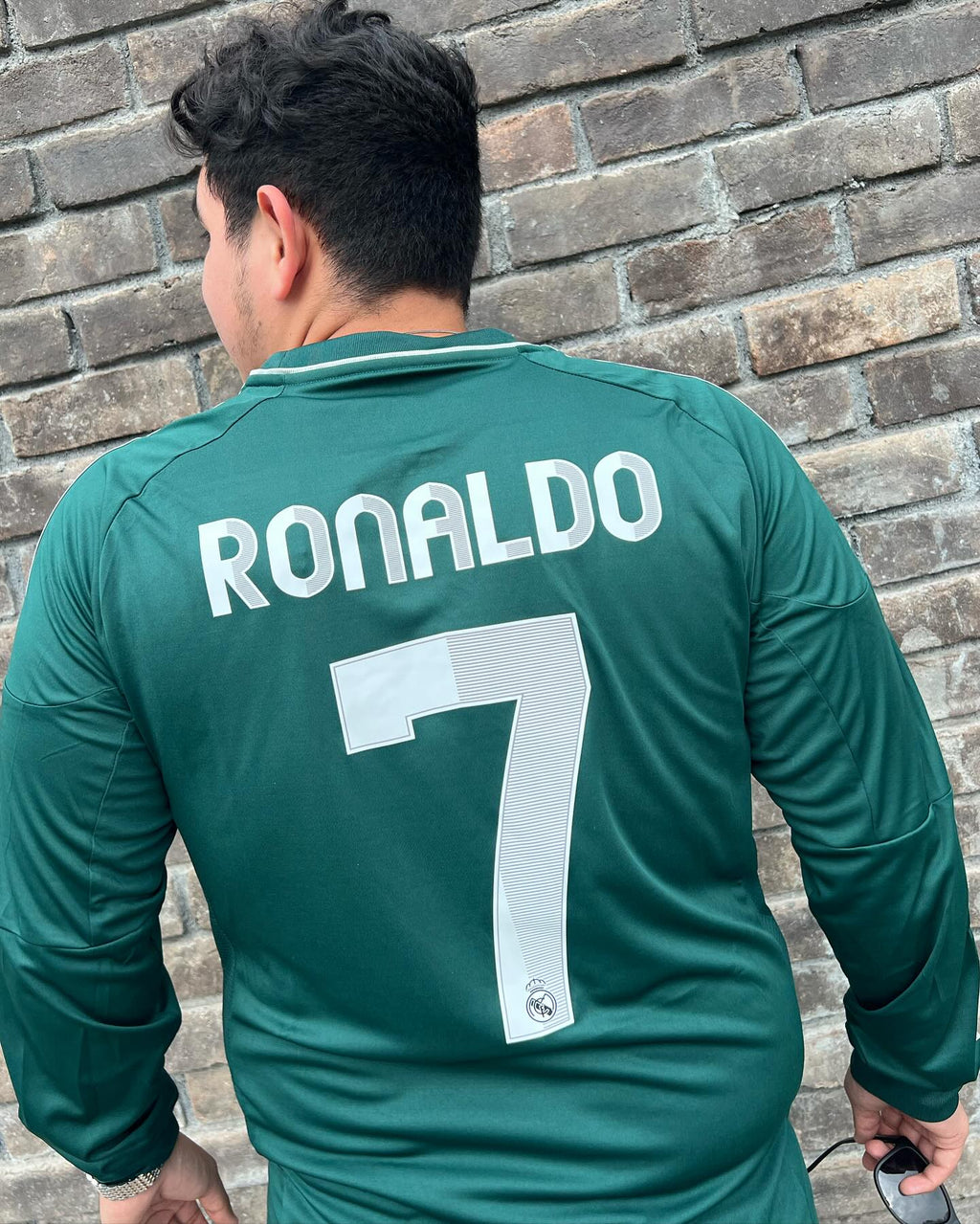 RONALDO#7  REAL MADRID 2012/2013 TRCER JERSEY MANGA LARGA