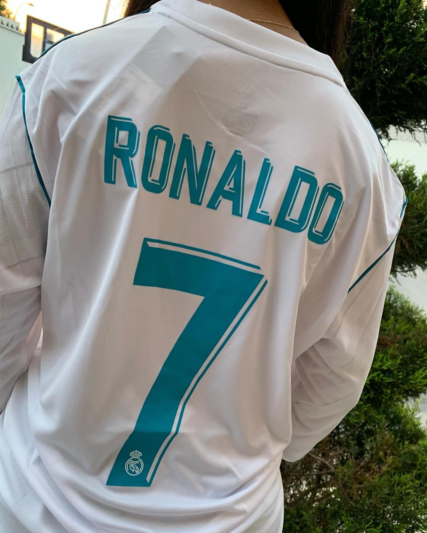 RONALDO#7 REAL MADRID 2017 LOCAL JERSEY MANGA LARGA