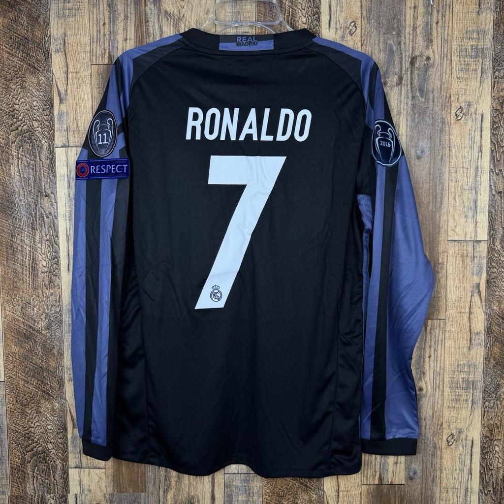 RONALDO #7 REAL MADRID TERCERA 2016/2017 MANGA LARGA