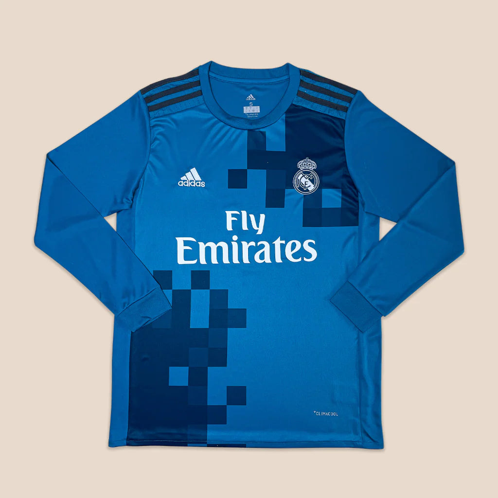 RONALDO#7 REAL MADRID 2017 VISITANTE JERSEY MANGA LARGA