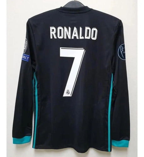RONALDO #7 REAL MADRID LOCAL 2017/2018 MANGA LARGA
