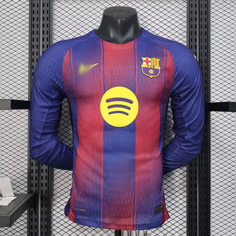 Barcelona 2025-26 LOCAL MANGA LARGA JUGADOR