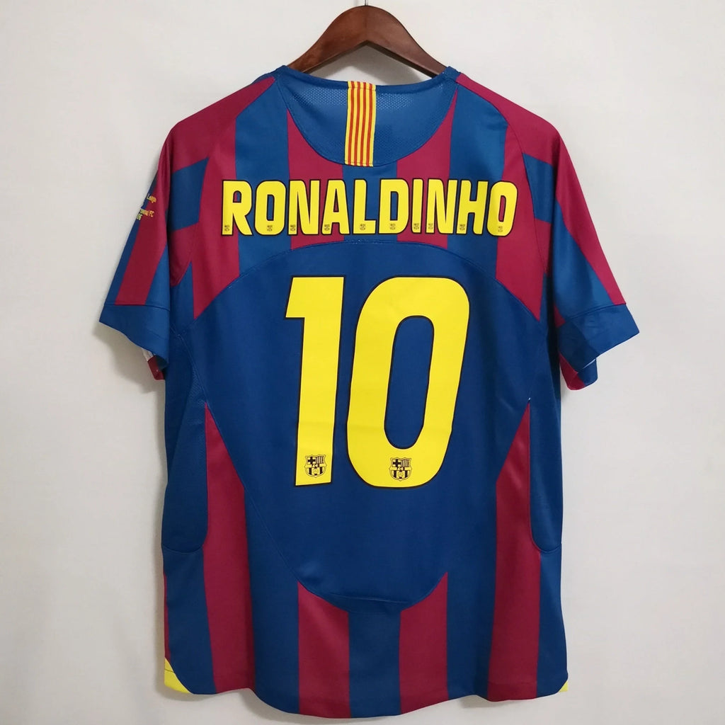 Ronaldinho #10 Barcelona  2005-2006 Vintage Final UCL