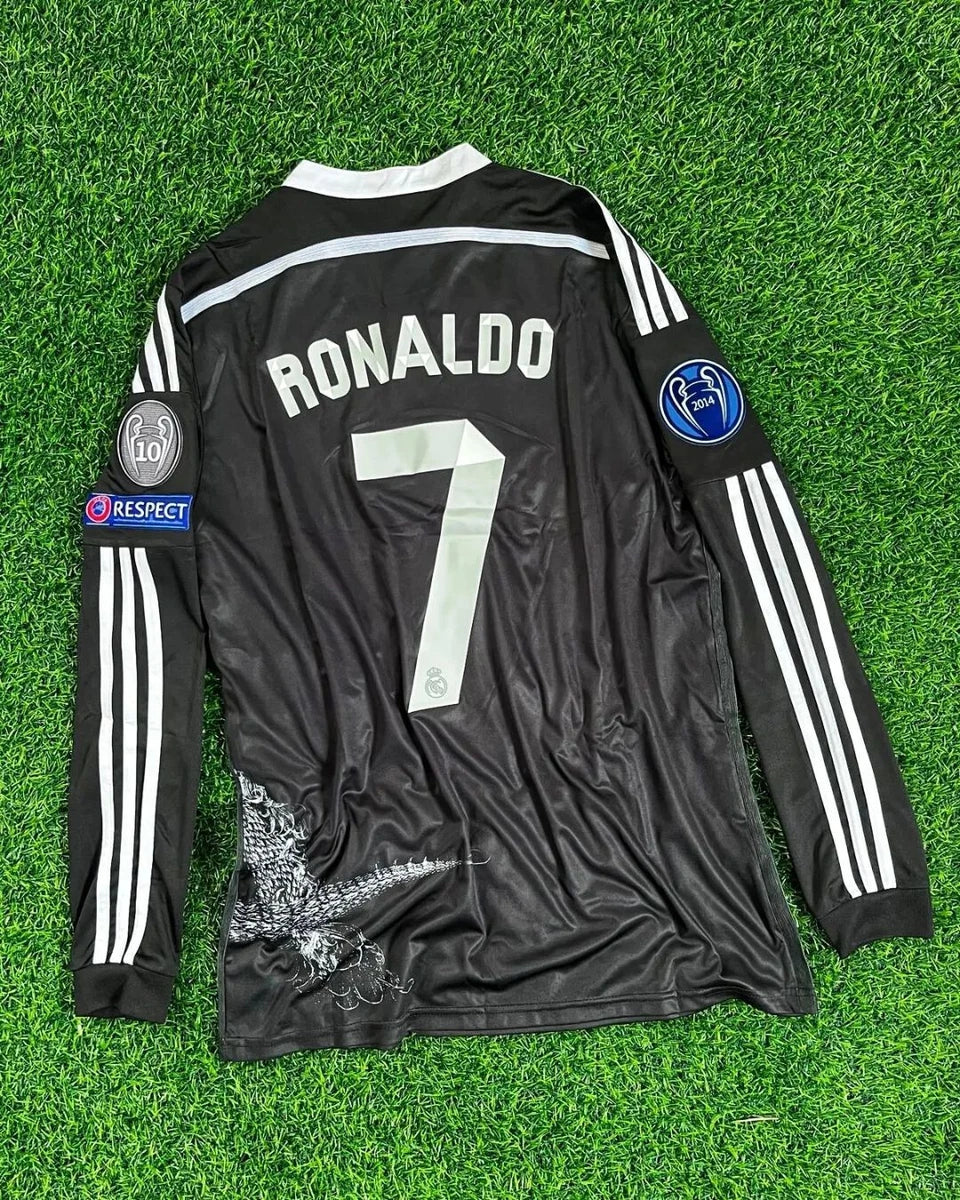 RONALDO #7 2014/2015 Real Madrid NEGRA MANGA LARGA