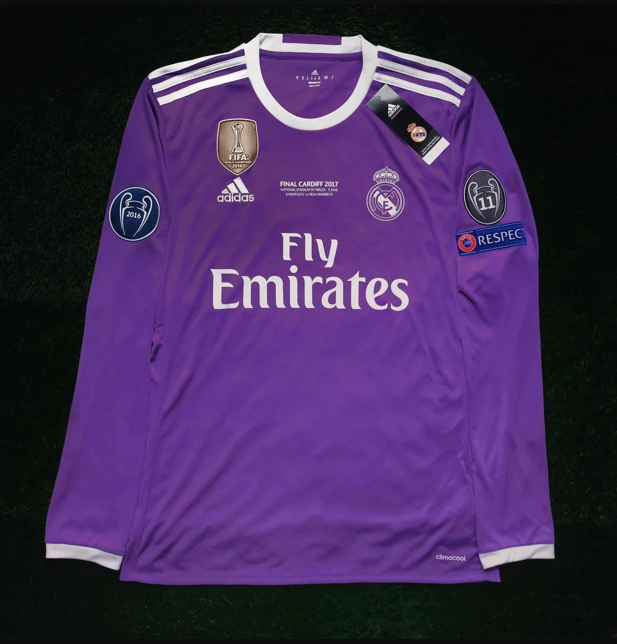 RONALDO#7 REAL MADRID 2016/2017 JERSEY MANGA LARGA