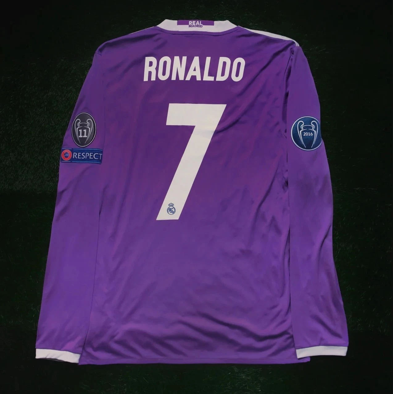RONALDO#7 REAL MADRID 2016/2017 JERSEY MANGA LARGA