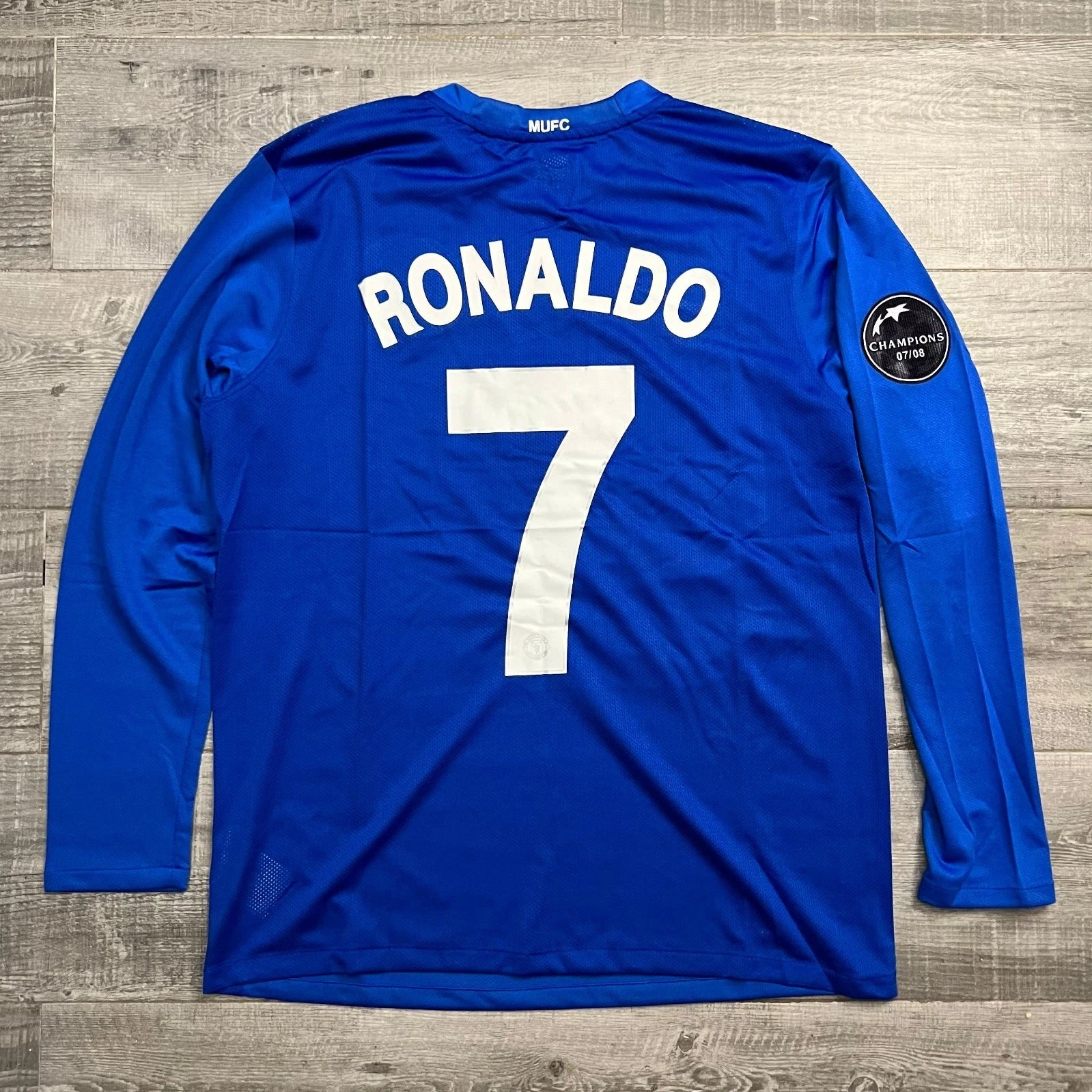 RONALDO #7 MANCHESTER UNITED 2007/2008 JERSEY MANGA LARGA